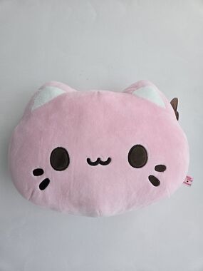 Aurora Meowchi Face Plush Strawberry - Tasty Peach - 10 Inch - New